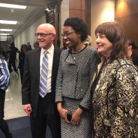 Paul Kuehnert, RWJF, left, Underwood and Susan Reinhard, AARP