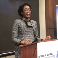 Congresswoman Lauren Underwood (IL), drew lots of applause at the reception.