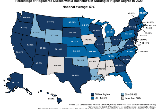 Maps Illustrate Progress in Nursing Education
